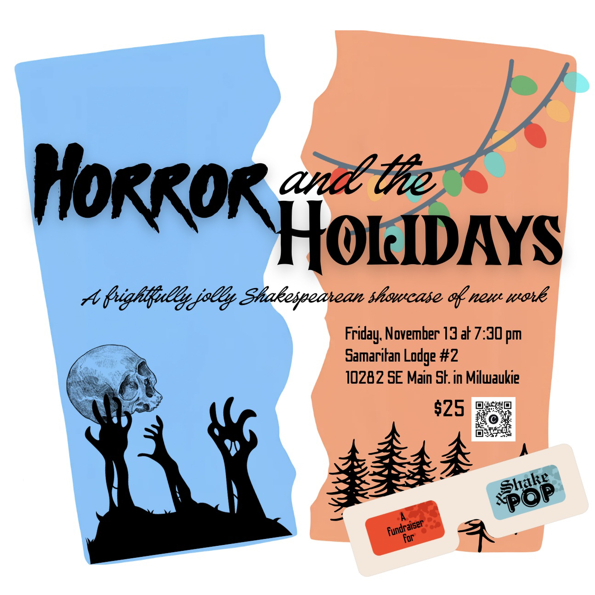 Horror & the Holidays: A Shake&Pop Fundraiser